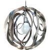 Lustres, suspensions et plafonniers Tosel Suspension globe m&eacute;tal aluminiumet or Argent&eacute; Unique. . Maison & D&eacute;co > Lustres, suspensions et plafonniers.