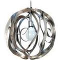 Luminaire sur Grenoble : Lustres, suspensions et plafonniers Tosel Suspension globe m&eacute;tal aluminiumet or Argent&eacute; Unique. . Maison & D&eacute;co > Lustres, suspensions et plafonniers.