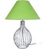 Lampes de bureau Tosel Lampe de salon filaire m&eacute;tal aluminiumet vert Argent&eacute; Unique. . Maison & D&eacute;co > Lampes de bureau.