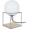 Lampes de bureau Tosel Lampe a poser &eacute;tag&egrave;re m&eacute;tal aluminuim et blanc Argent&eacute; Unique. . Maison & D&eacute;co > Lampes de bureau.