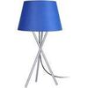 Lampes de bureau Tosel Lampe de chevet tr&eacute;pied m&eacute;tal aluminuim et bleu Argent&eacute; Unique. . Maison & D&eacute;co > Lampes de bureau.