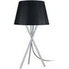 Lampes de bureau Tosel Lampe de chevet tr&eacute;pied m&eacute;tal aluminuim et noir Argent&eacute; Unique. . Maison & D&eacute;co > Lampes de bureau.