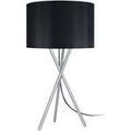 Luminaire sur Grenoble : Lampes de bureau Tosel Lampe de chevet tr&eacute;pied m&eacute;tal aluminuim et noir Argent&eacute; Unique. . Maison & D&eacute;co > Lampes de bureau.