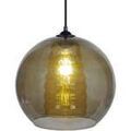 Luminaire sur Grenoble : Lustres, suspensions et plafonniers Tosel Suspension globe verre ambar et fum&eacute; Jaune Unique. . Maison & D&eacute;co > Lustres, suspensions et plafonniers.