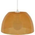 Lustres, suspensions et plafonniers Tosel Suspension d&ocirc;me plastique ambre Jaune Unique. . Maison & D&eacute;co > Lustres, suspensions et plafonniers.
