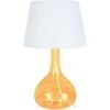 Lampes de bureau Tosel Lampe de chevet bouteille verre ambre et blanc Jaune Unique. . Maison & D&eacute;co > Lampes de bureau.
