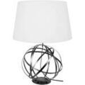 Lampes de bureau Tosel Lampe de salon globe m&eacute;tal antharcite et blanc Gris Unique. . Maison & D&eacute;co > Lampes de bureau.