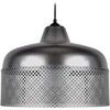 Lustres, suspensions et plafonniers Tosel Suspension d&ocirc;me m&eacute;tal anthracite Gris Unique. . Maison & D&eacute;co > Lustres, suspensions et plafonniers.