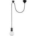 Lustres, suspensions et plafonniers Tosel Suspension ampoule m&eacute;tal anthracite Gris Unique. . Maison & D&eacute;co > Lustres, suspensions et plafonniers.