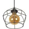 Lustres, suspensions et plafonniers Tosel Suspension g&eacute;om&eacute;trique m&eacute;tal anthracite Gris Unique. . Maison & D&eacute;co > Lustres, suspensions et plafonniers.