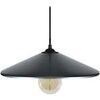 Lustres, suspensions et plafonniers Tosel Suspension conique m&eacute;tal anthracite Gris Unique. . Maison & D&eacute;co > Lustres, suspensions et plafonniers.