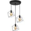 Lustres, suspensions et plafonniers Tosel Lustre grappe m&eacute;tal anthracite Gris Unique. . Maison & D&eacute;co > Lustres, suspensions et plafonniers.