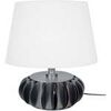 Lampes de bureau Tosel Lampe de salon vase m&eacute;tal anthracite et blanc Gris Unique. . Maison & D&eacute;co > Lampes de bureau.