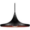 Lustres, suspensions et plafonniers Tosel Suspension conique m&eacute;tal anthracite et cuivre Gris Unique. . Maison & D&eacute;co > Lustres, suspensions et plafonniers.