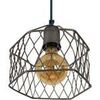 Lustres, suspensions et plafonniers Tosel Suspension g&eacute;om&eacute;trique m&eacute;tal anthracite et cuivre Gris Unique. . Maison & D&eacute;co > Lustres, suspensions et plafonniers.