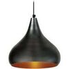 Lustres, suspensions et plafonniers Tosel Suspension larme m&eacute;tal anthracite et cuivre Gris Unique. . Maison & D&eacute;co > Lustres, suspensions et plafonniers.