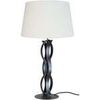 Lampes de bureau Tosel Lampe a poser colonne m&eacute;tal anthracite et &eacute;cru Gris Unique. . Maison & D&eacute;co > Lampes de bureau.