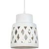 Lustres, suspensions et plafonniers Tosel Suspension cloche poterie blanc Blanc Unique. . Maison & D&eacute;co > Lustres, suspensions et plafonniers.