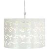 Lustres, suspensions et plafonniers Tosel Suspension cylindrique m&eacute;tal blanc Blanc Unique. . Maison & D&eacute;co > Lustres, suspensions et plafonniers.