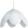 Lustres, suspensions et plafonniers Tosel Suspension d&ocirc;me verre blanc Blanc Unique. . Maison & D&eacute;co > Lustres, suspensions et plafonniers.