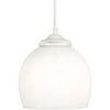 Lustres, suspensions et plafonniers Tosel Suspension bol verre blanc Blanc Unique. . Maison & D&eacute;co > Lustres, suspensions et plafonniers.