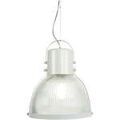 Lustres, suspensions et plafonniers Tosel Suspension d&ocirc;me m&eacute;tal blanc Blanc Unique. . Maison & D&eacute;co > Lustres, suspensions et plafonniers.
