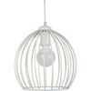 Lustres, suspensions et plafonniers Tosel Suspension globe m&eacute;tal blanc Blanc Unique. . Maison & D&eacute;co > Lustres, suspensions et plafonniers.