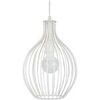 Lustres, suspensions et plafonniers Tosel Suspension d&ocirc;me m&eacute;tal blanc Blanc Unique. . Maison & D&eacute;co > Lustres, suspensions et plafonniers.