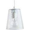 Lustres, suspensions et plafonniers Tosel Suspension conique verre blanc Blanc Unique. . Maison & D&eacute;co > Lustres, suspensions et plafonniers.
