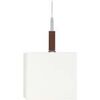 Lustres, suspensions et plafonniers Tosel Suspension carr&eacute; bois blanc Blanc Unique. . Maison & D&eacute;co > Lustres, suspensions et plafonniers.