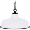 Lustres, suspensions et plafonniers Tosel Suspension d&ocirc;me m&eacute;tal blanc Blanc Unique. . Maison & D&eacute;co > Lustres, suspensions et plafonniers.