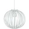 Lustres, suspensions et plafonniers Tosel Suspension globe m&eacute;tal blanc Blanc Unique. . Maison & D&eacute;co > Lustres, suspensions et plafonniers.