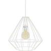 Lustres, suspensions et plafonniers Tosel Suspension g&eacute;om&eacute;trique m&eacute;tal blanc Blanc Unique. . Maison & D&eacute;co > Lustres, suspensions et plafonniers.