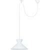 Lustres, suspensions et plafonniers Tosel Suspension conique m&eacute;tal blanc Blanc Unique. . Maison & D&eacute;co > Lustres, suspensions et plafonniers.