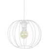 Lustres, suspensions et plafonniers Tosel Suspension globe m&eacute;tal blanc Blanc Unique. . Maison & D&eacute;co > Lustres, suspensions et plafonniers.