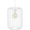 Lustres, suspensions et plafonniers Tosel Suspension cylindrique m&eacute;tal blanc Blanc Unique. . Maison & D&eacute;co > Lustres, suspensions et plafonniers.