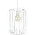Lustres, suspensions et plafonniers Tosel Suspension cylindrique m&eacute;tal blanc Blanc Unique. . Maison & D&eacute;co > Lustres, suspensions et plafonniers.
