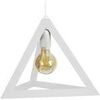 Lustres, suspensions et plafonniers Tosel Suspension g&eacute;om&eacute;trique bois blanc Blanc Unique. . Maison & D&eacute;co > Lustres, suspensions et plafonniers.