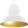 Lustres, suspensions et plafonniers Tosel Suspension d&ocirc;me m&eacute;tal blanc Blanc Unique. . Maison & D&eacute;co > Lustres, suspensions et plafonniers.