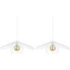 Lustres, suspensions et plafonniers Tosel Suspension g&eacute;om&eacute;trique m&eacute;tal blanc Blanc Unique. . Maison & D&eacute;co > Lustres, suspensions et plafonniers.