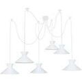 Lustres, suspensions et plafonniers Tosel Lustre grappe m&eacute;tal blanc Blanc Unique. . Maison & D&eacute;co > Lustres, suspensions et plafonniers.