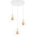 Lustres, suspensions et plafonniers Tosel Lustre grappe m&eacute;tal blanc Blanc Unique. . Maison & D&eacute;co > Lustres, suspensions et plafonniers.