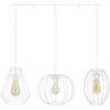 Lustres, suspensions et plafonniers Tosel Lustre bar m&eacute;tal blanc Blanc Unique. . Maison & D&eacute;co > Lustres, suspensions et plafonniers.
