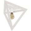 Lustres, suspensions et plafonniers Tosel Plafonnier g&eacute;om&eacute;trique bois blanc Blanc Unique. . Maison & D&eacute;co > Lustres, suspensions et plafonniers.