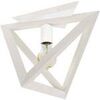Lustres, suspensions et plafonniers Tosel Plafonnier g&eacute;om&eacute;trique bois blanc Blanc Unique. . Maison & D&eacute;co > Lustres, suspensions et plafonniers.