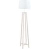 Lampadaires Tosel Lampadaire colonne bois blanc Blanc Unique. . Maison & D&eacute;co > Lampadaires.
