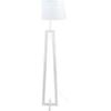 Lampadaires Tosel Lampadaire colonne bois blanc Blanc Unique. . Maison & D&eacute;co > Lampadaires.