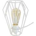 Lampes de bureau Tosel Lampe de chevet g&eacute;om&eacute;trique m&eacute;tal blanc Blanc Unique. . Maison & D&eacute;co > Lampes de bureau.