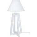 Luminaire sur Grenoble : Lampes de bureau Tosel Lampe de chevet colonne bois blanc Blanc Unique. . Maison & D&eacute;co > Lampes de bureau.