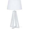 Lampes de bureau Tosel Lampe de chevet colonne bois blanc Blanc Unique. . Maison & D&eacute;co > Lampes de bureau.